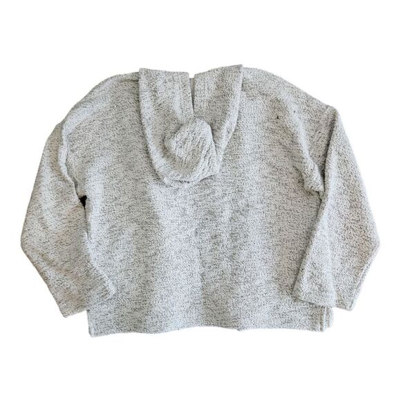 MADEWELL Cozy Gray Open Front Hooded Cardigan Size M - Picture 2 of 6